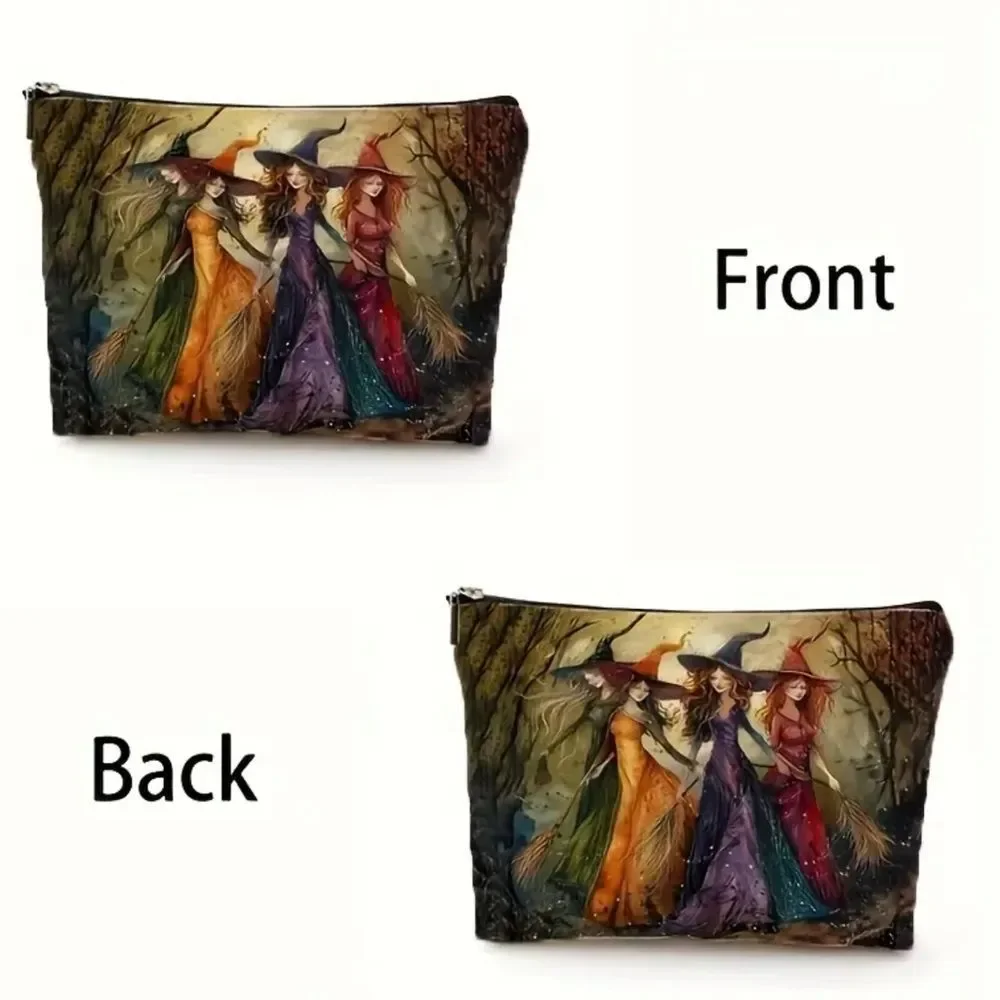 Colorful Witch-Themed Cosmetics‎ Bag